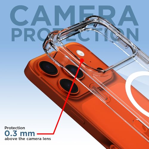 Pikkme Back Cover for iPhone 17 Pro Max Mag-Safe Shockproof PC + TPU Protective Case Magnetic Support Bumper Case (Transparent Mag-Safe) - Image 5