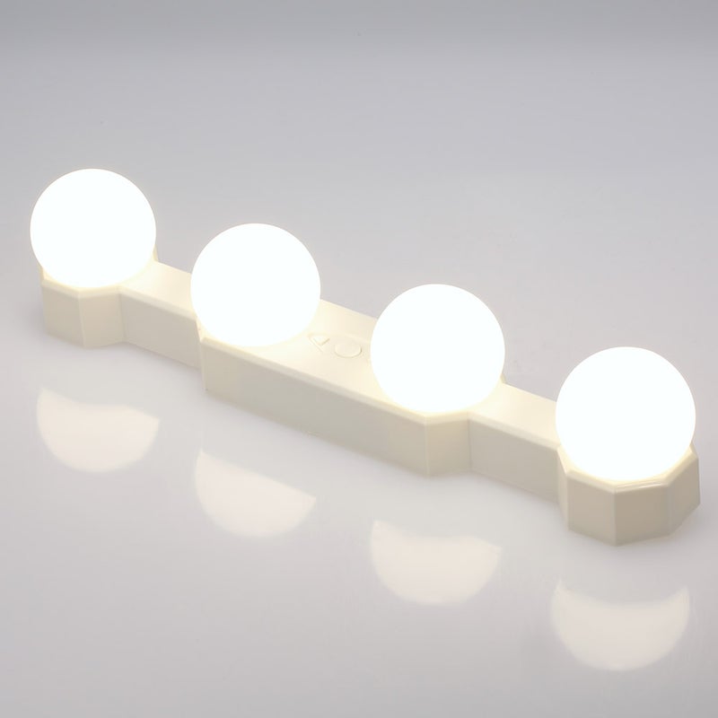 4 Bulb LED Mirror Lights USB Rechargeable Cordless Vanity Makeup Lights Brightness Color temperature Adjustable - Image 4