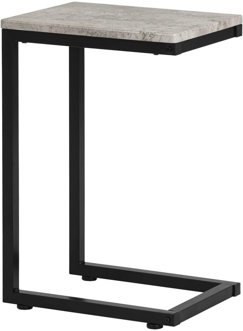 طاولة قهوة جانبية للسرير والكنبة من سو باي، FBT44، طاولة جانبية في غرفة المعيشة، خشب طبيعي، رمادي - Image 1