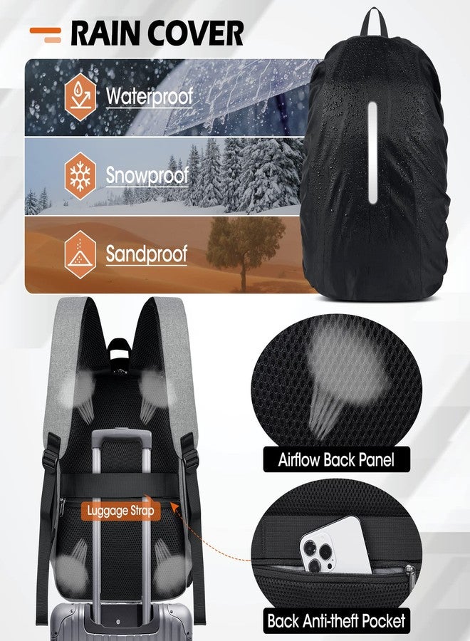SDYSM Camera Bag Backpack Professional for DSLR SLR Mirrorless Camera Waterproof Laptop Back Pack 14 Inch with Rain Cover Anti Theft Travel Case Large Capacity Photography Backpack Black - Image 4