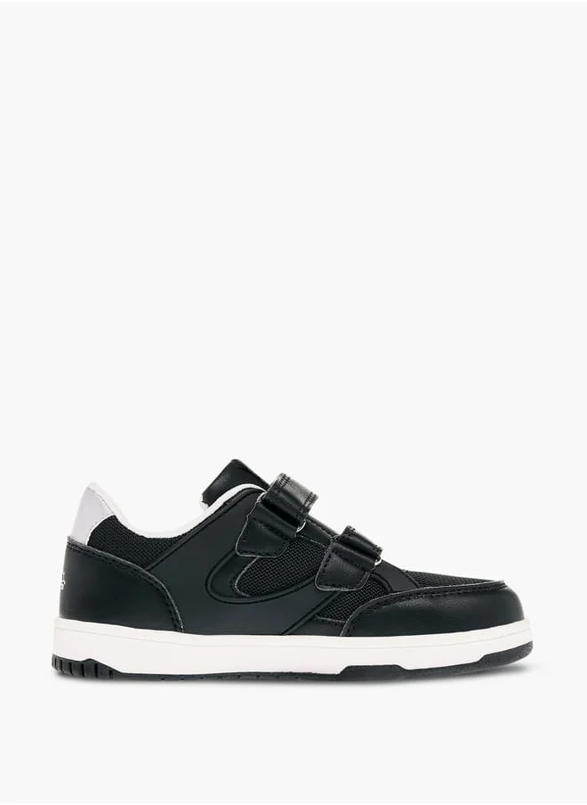 Lee Cooper Boys' Colourblock Sneakers with Hook and Loop Closure