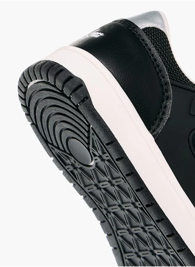 لي كوبر Boys' Colourblock Sneakers with Hook and Loop Closure
