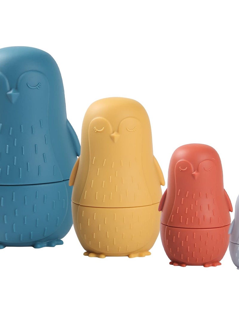 Y&D Nesting Dolls, Russian Silicone Dolls for Toddlers, Doll Montessori Educational Toy, Penguin Stacking Toys, Gift Kids 3 Years Up  - Image 5