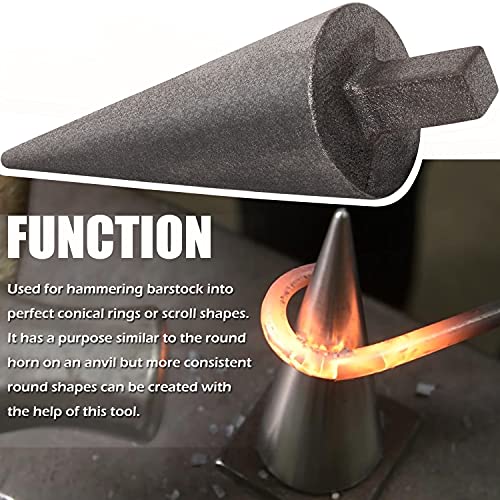 Yoursme Blacksmith Anvil Mandrel Metal Forming Cone 1" Hardy Tool Blacksmith Anvil Forge Vise Tool - Image 3