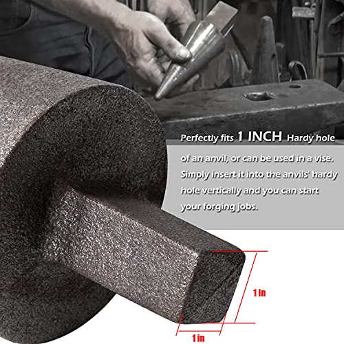 Yoursme Blacksmith Anvil Mandrel Metal Forming Cone 1" Hardy Tool Blacksmith Anvil Forge Vise Tool - Image 2