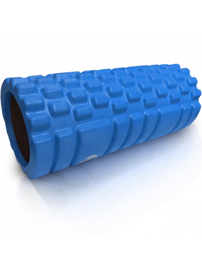 321 STRONG Foam Roller - Medium Density Deep Tissue Massager for Muscle Massage and Myofascial Trigger Point Release, with 4K eBook - Blue - Image 1