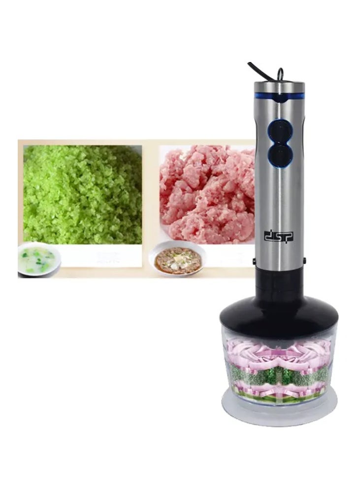DSP - DSP Hand Blender, 700 Watt, 500 ml , with whisker and Chopper, Silver KM1040 - Image 1
