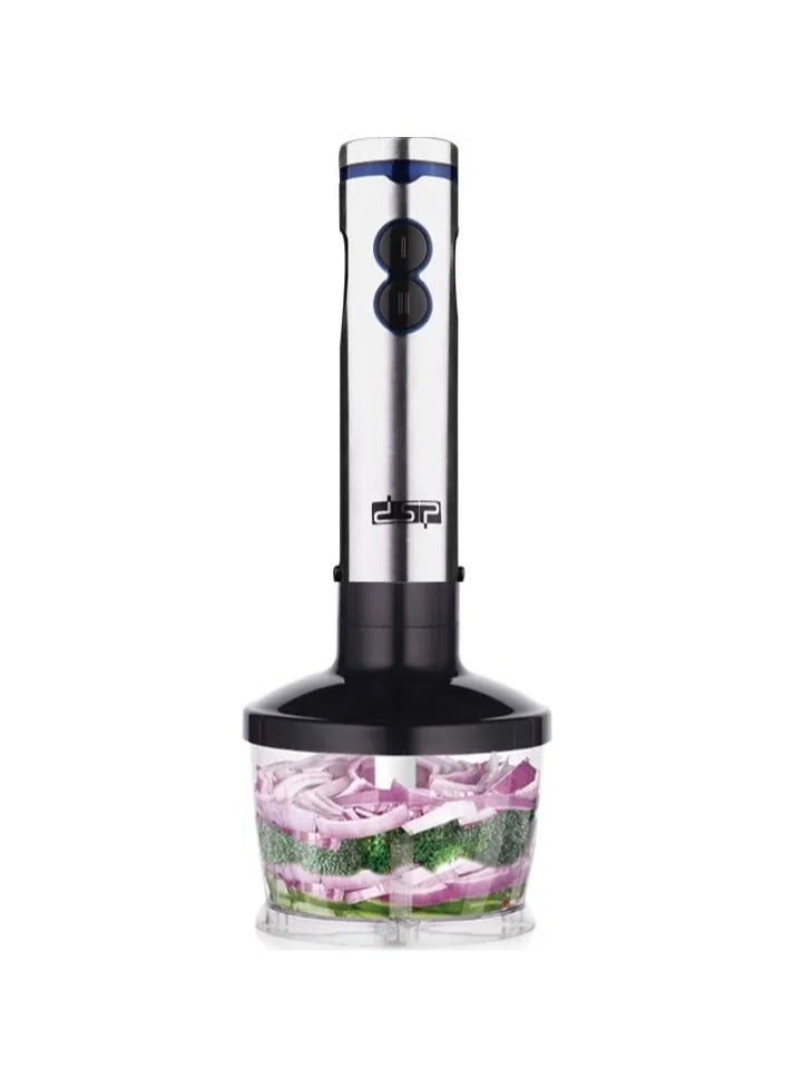 DSP - DSP Hand Blender, 700 Watt, 500 ml , with whisker and Chopper, Silver KM1040 - Image 1