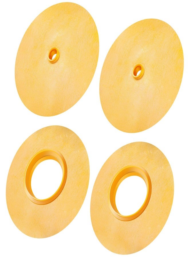 Fabbay 4 Pcs Rubber Gasket Kit Includes Mixing Valve 4-1/2 Inch and Pipe Seal 3/4 Inch Opening Waterproofing Round Gasket Head Seal for Shower Valve and Shower - Image 1