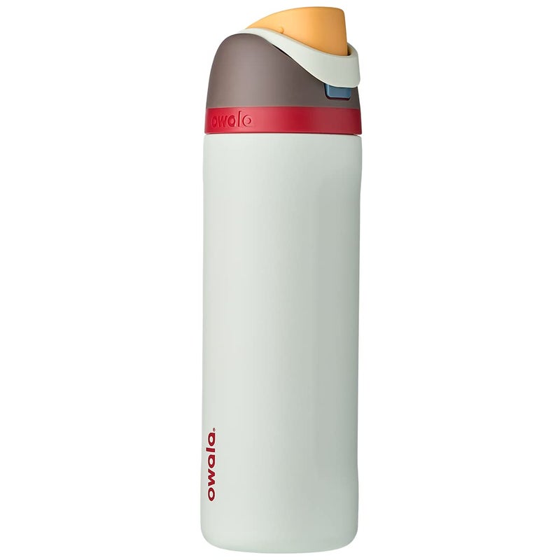 Owala Owala FreeSip Insulated Stainless Steel Water Bottle with Straw BPAFree Sports Water Bottle Great for Travel 24 Oz Boneyard 