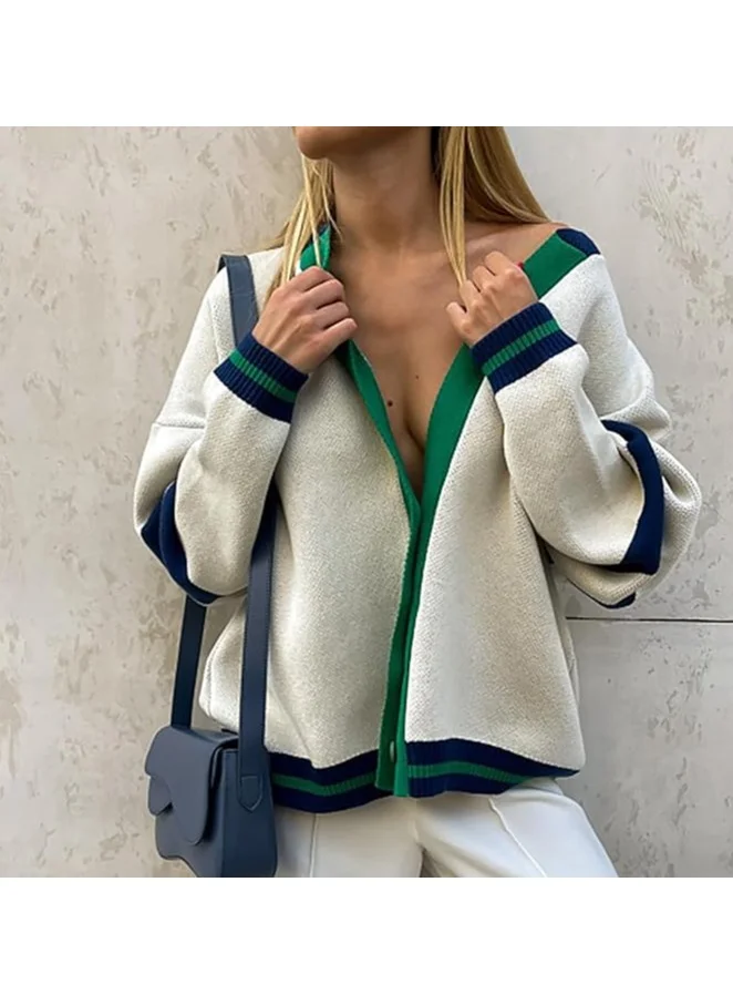 Ginger Varsity Style Cardigan