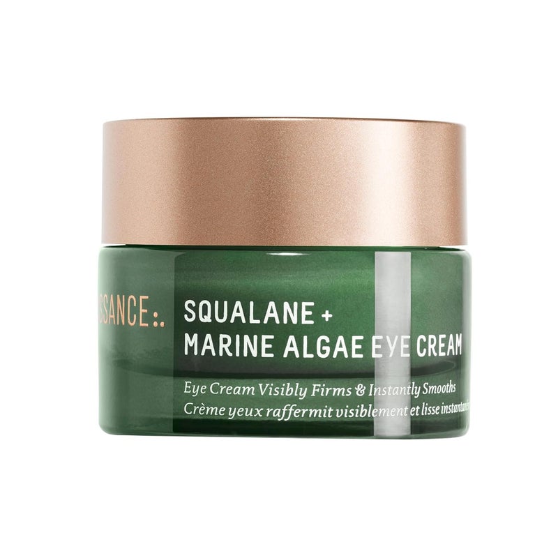 BIOSSANCE BIOSSANCE Squalane and Marine Algae Eye Cream - Anti-Aging Under Eye Cream for Fine Lines, Wrinkles, and Puffiness - Hydrating & Lifting Formula with Hyaluronic Acid and Paracress Extract - 0.5 Ounce