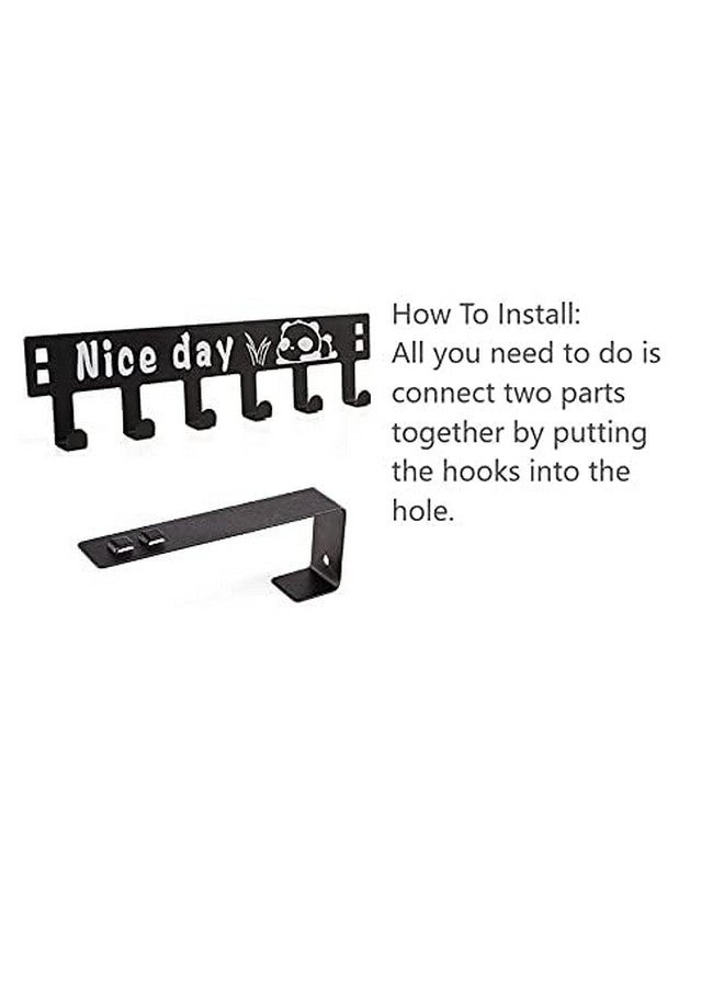 SYGA 6 Hooks Hanger Over The Door Hook Hanger(White) - Image 4