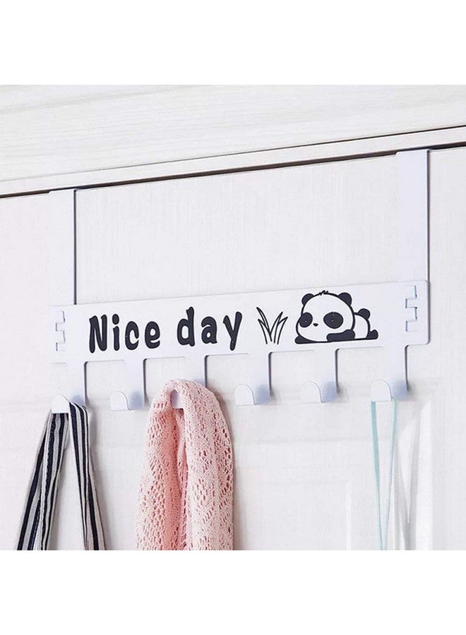 SYGA 6 Hooks Hanger Over The Door Hook Hanger(White) - Image 5