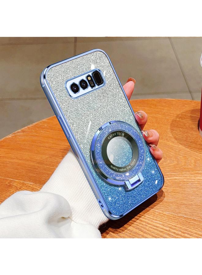 S-TOP Case For Samsung Galaxy Note8 Plated Gradient Glitter Round Holder TPU Phone Case - Image 1