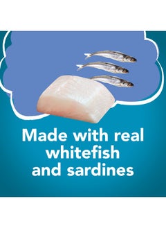 PURINA Purina Friskies Shreds Wet Cat Food, Whitefish & Sardines in Sauce, Made with Real Whitefish & Sardines, for Adult Cats & Kittens, 5.5-Ounce Can (Pack of 12)  - Image 3
