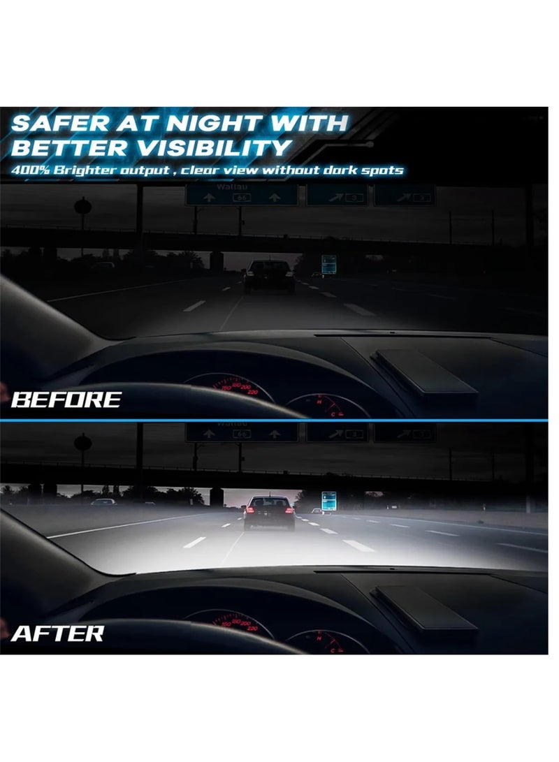 توبيز مصباح أمامي LED للسيارة من Tobys LX 100، قطعتان، أصلي، 60 واط/القطعة، قوة 6000 لومن/القطعة، بدرجة حرارة لون 6500 كلفن - LX100 L - H1 - Image 4