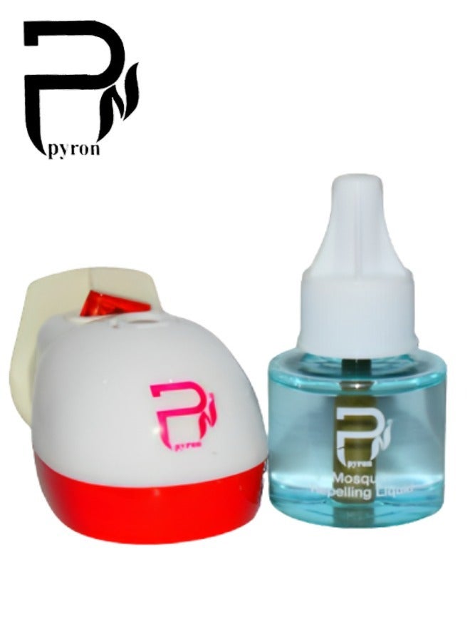 بيرون 9 قطع جهاز طرد البعوض الكهربائي و عطر الزهور السائل 45مل - Image 2