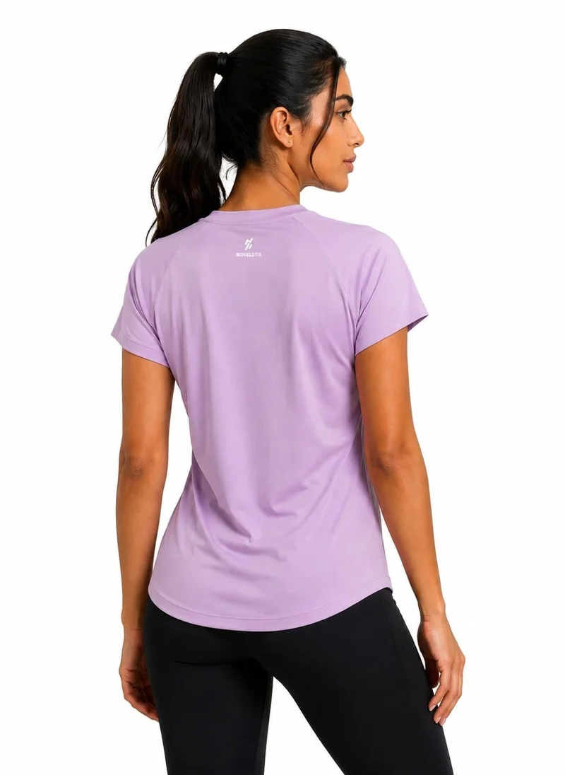 Moveletix Women's Training Short Sleeve T-Shirt Pink Soft