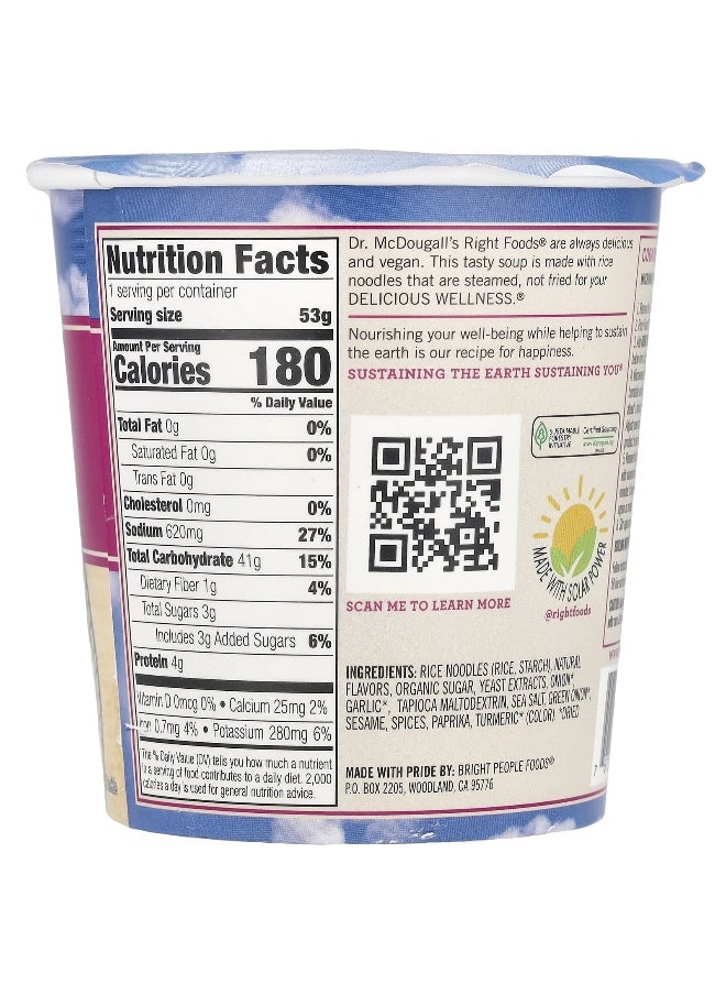 Dr. McDougall's, Vegan Spring Onion Noodle Soup, 1.9 oz (53 g)