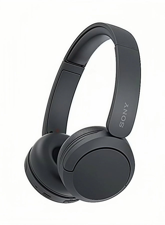 Sony WH-CH520 Wireless Headphones Bluetooth On-Ear Headset with Microphone and up to 50 Hours Battery Life with Quick Charging For Phone Call - Black - Image 1