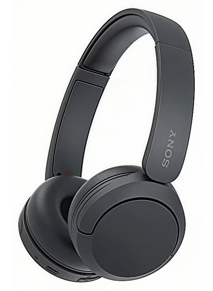 Sony WH-CH520 Wireless Headphones Bluetooth On-Ear Headset with Microphone and up to 50 Hours Battery Life with Quick Charging For Phone Call - Black - Image 1