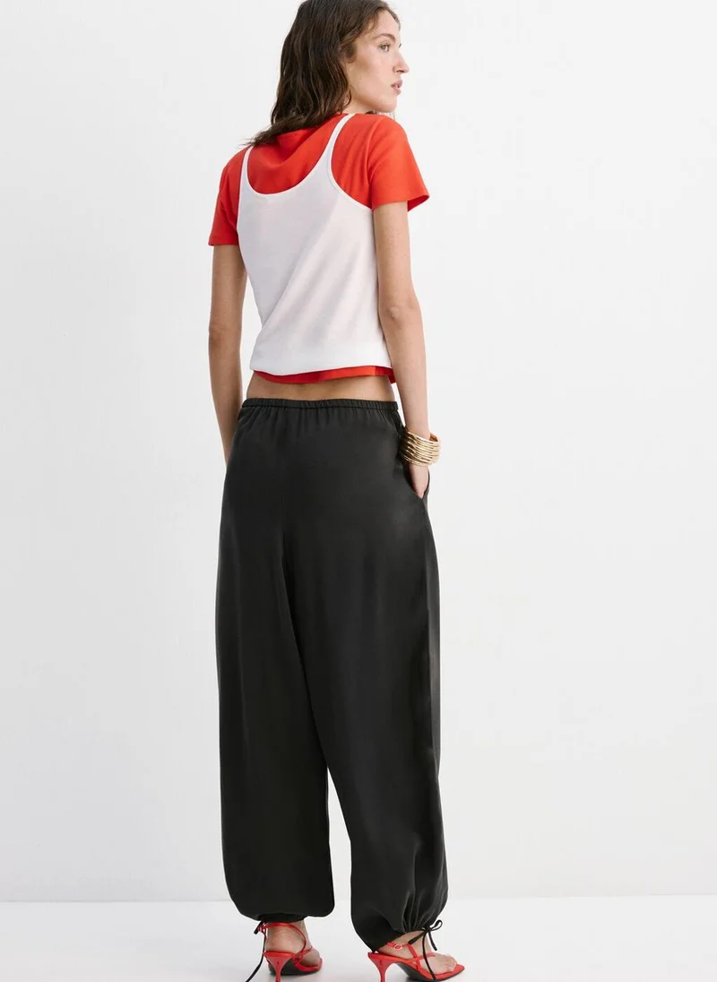 مانجو Elastic Waist Harem Pants