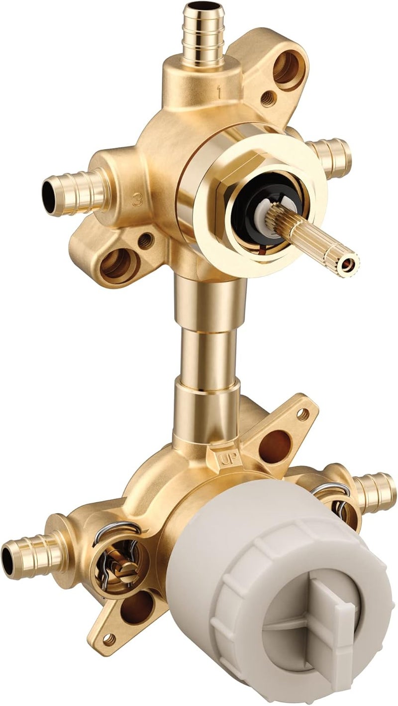 MOEN Moen MCORE Mixing Valve with 2 or 3 Function Integrated Transfer Valve with Crimp Ring PEX Connections and Stops U232XS  - Image 1