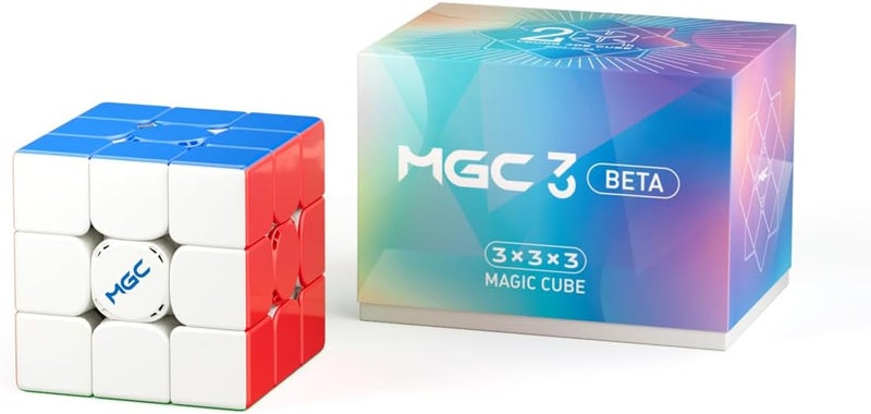 CuberSpeed Cuberspeed YJ MGC 3x3 Beta 3X3 Speed Cube 8 Magnet Ball CORE UV Coated Maglev Cube  - Image 1