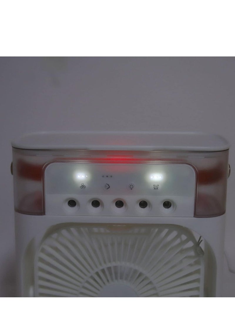 ACLIX - Air Cooler Fan 600ml 10W 3 Speed Modes 7 Colors LED Humidifier Timer Function Portable Air Conditioner for Home Office Air Conditioner Fan - Image 1
