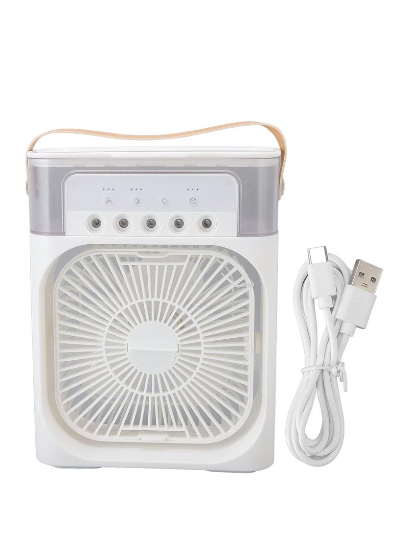 ACLIX - Air Cooler Fan 600ml 10W 3 Speed Modes 7 Colors LED Humidifier Timer Function Portable Air Conditioner for Home Office Air Conditioner Fan - Image 1