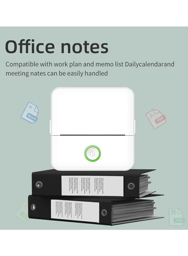 Mini Label Printer, Portable Multi-function Inkless Sticker Maker, Free Cut Small Pocket Printer, Bluetooth Wireless Thermal Printer, Support Android iOS, With One Roll of Printing Paper, For Photo  - Image 3