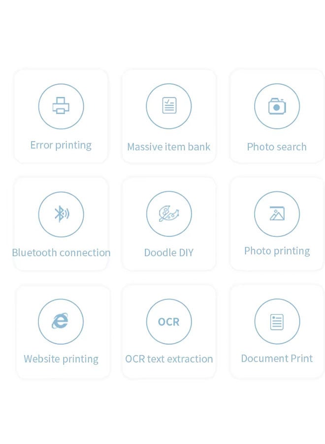 Mini Label Printer, Portable Multi-function Inkless Sticker Maker, Free Cut Small Pocket Printer, Bluetooth Wireless Thermal Printer, Support Android iOS, With One Roll of Printing Paper, For Photo  - Image 2