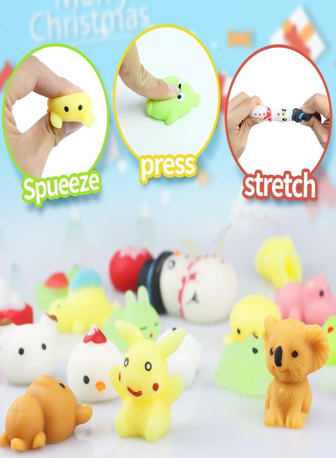 ISTOOLL Advent Calendar 2026,Luminous Mochi Christmas Countdown 24 Days Cute Relief Stress Squishies Animals Party Favors for Girls Boys - Image 3