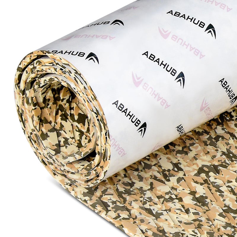 Abahub EVA Foam Boat Decking 48''x16'' Non-Slip Surfboard Traction Pad Grip Mat Self-Adhesive Trimmable Flooring Sheet for Boats SUP Board Kayak Surfing Camouflage Brown - Image 1