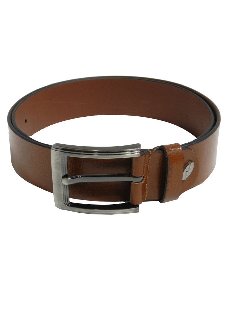 LAVERI LEATHER - GENUINE LEATHER 40MM FORMAL AND CASUAL TAN BELT FOR MENS - Image 1