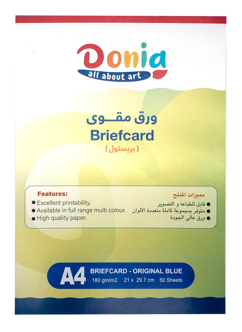Donia cardboard paper Blue A4 50 sheets  - Image 3