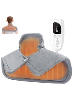 Arabest Heating Pad,Electric Heat Pad for Neck and Shoulders- Fast Heat Warming Shawl, 6 Electric Temperature Options, 4 Timer Settings, Safe Auto Shut-Off, Machine Washable  - Image 1