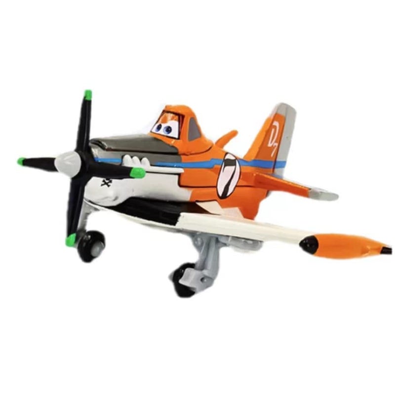 Tawmuotd Planes Fire and Rescueï¼šNo.7 Dusty Crophopper New 1:55 Metal Diecast Educational Toys Planes Model - Image 1