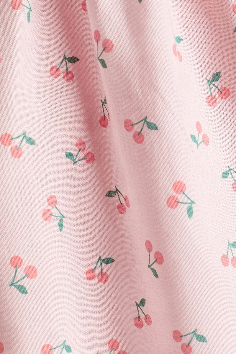 H&M Flounce-trimmed cotton dress