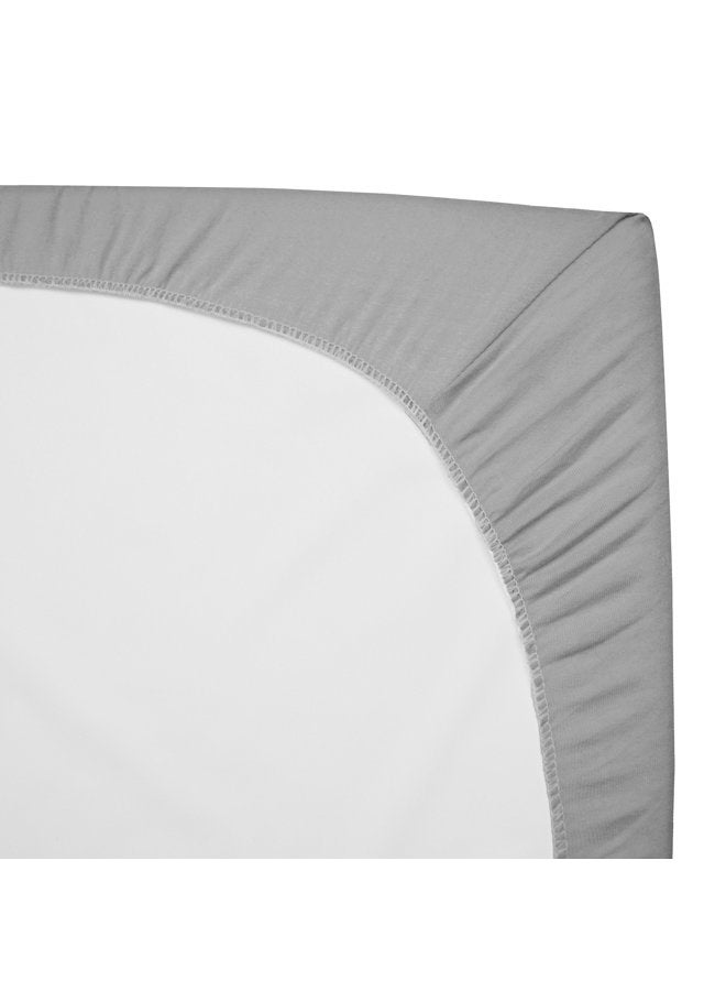TL Care 100% Natural Cotton Fitted Mini Crib Sheet 38" x 24" - Soft & Breathable Small Nesting Portable Crib Sheet, Fits Pack N Play Mattresses, Gray, for Boys & Girls - Image 5