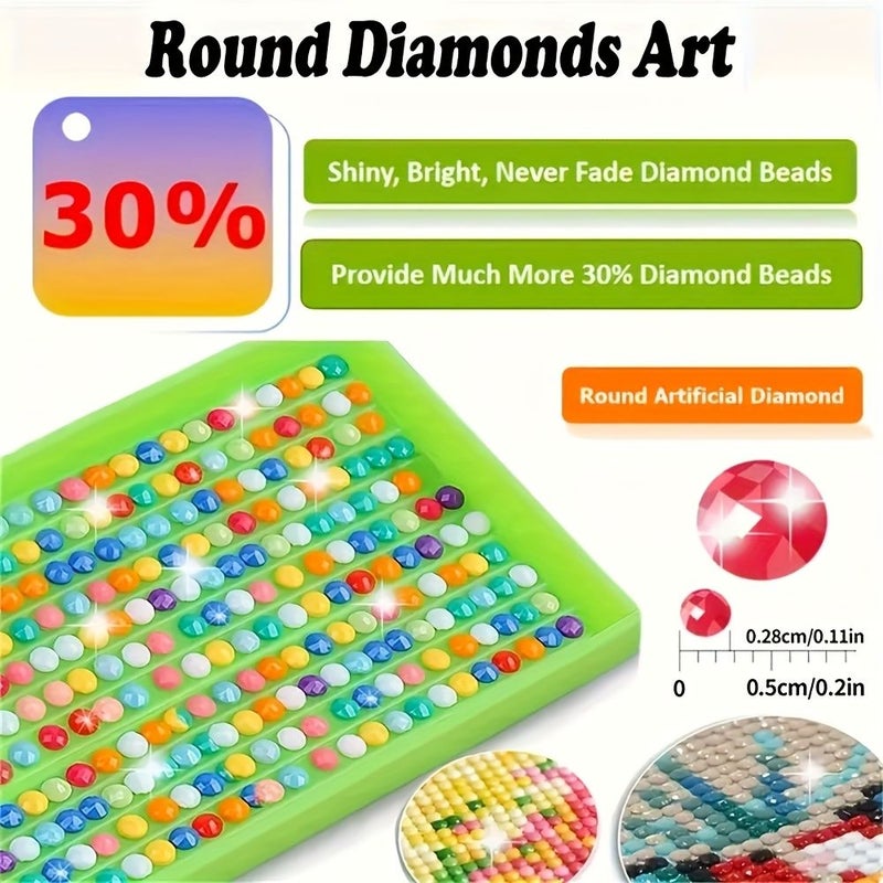 مجموعة أدوات الرسم بالماس 5D (قطعة واحدة) • طفل البطريق • قماش زيتي • مثاقيب دائرية • مقاس 40x40 سم • عمل فني يدوي الصنع • فسيفساء ترصيع • حرفة • ديكور منزل عصري للحائط - Image 5