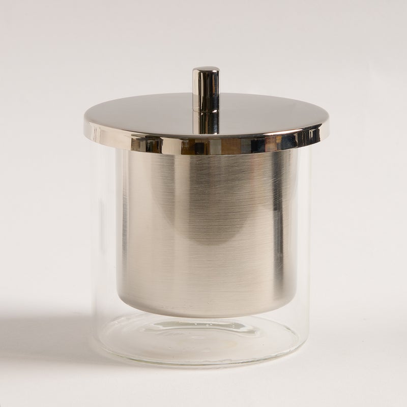 Dallaty Oulfa silver glass 1 pcs sugar bowl 11*11*12 cm - Image 1