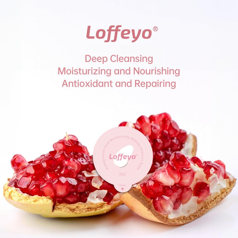 Loffeyo 30PCS Travel Mini Size Cleansing Balm, Makeup Remover Balm, Individually Wrapped Pods, Gentle & Hydrating with Pomegranate Extract, Leak-Proof & Travel-Friendly, For All Skin Types, Hotel Use - Image 5