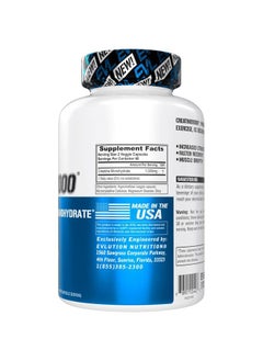 Evlution Pure Creatine Monohydrate Capsules 1000mg Nutrition Pre and Post Workout Recovery Vegan Creatine Pills for Gains and Muscle Recovery Supplement - Muscle Builder for Men  - Image 3