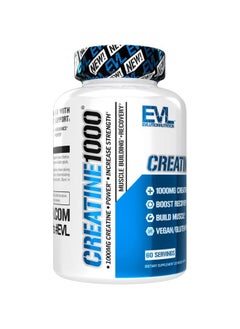 Evlution Pure Creatine Monohydrate Capsules 1000mg Nutrition Pre and Post Workout Recovery Vegan Creatine Pills for Gains and Muscle Recovery Supplement - Muscle Builder for Men  - Image 5