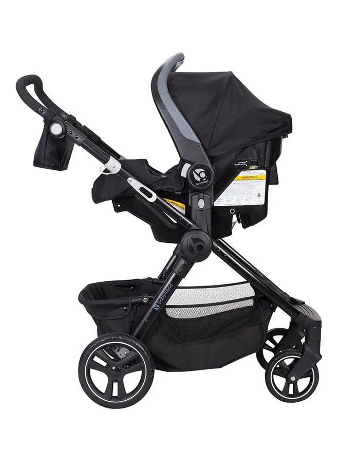 babytrend City Clicker Pro Stroller With Car Seat - Soho Blue - Image 4
