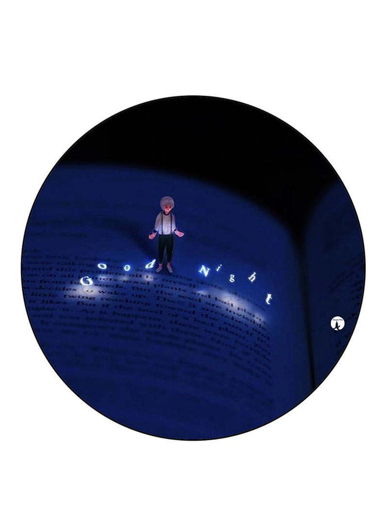 RKN Book Printed Large Round Pin Badge Multicolour - Image 1