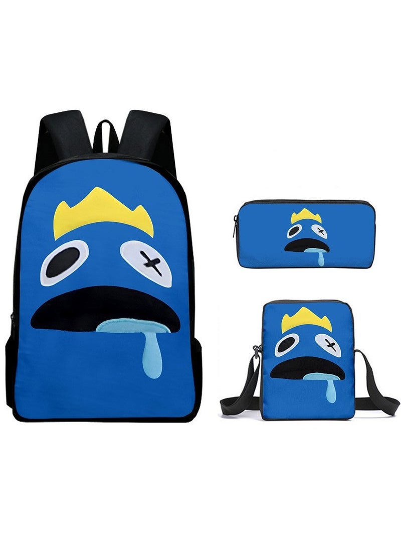 Generic - Cartoon anime backpack for primary and secondary school students, large capacity casual lightweight backpack, cartoon shoulder bag, pencil case, pencil case, and pencil case - Image 1