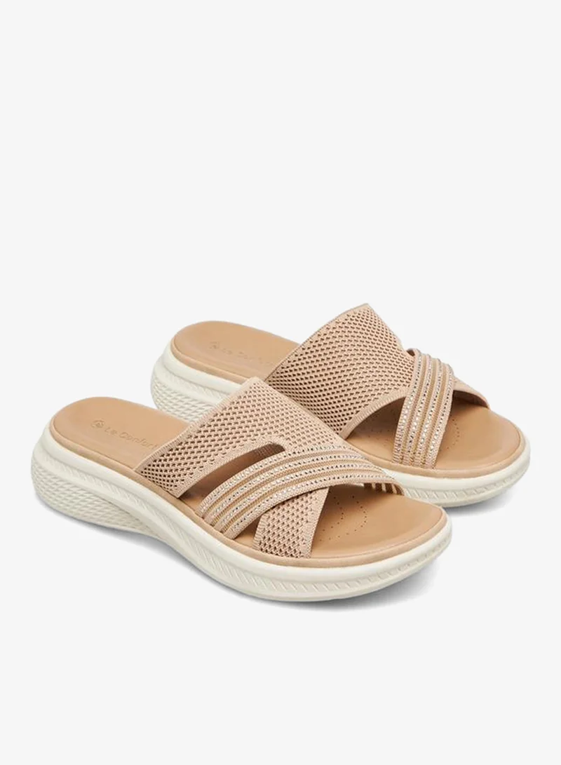 لو كونفورت Women Embellished Flyknit Sandals